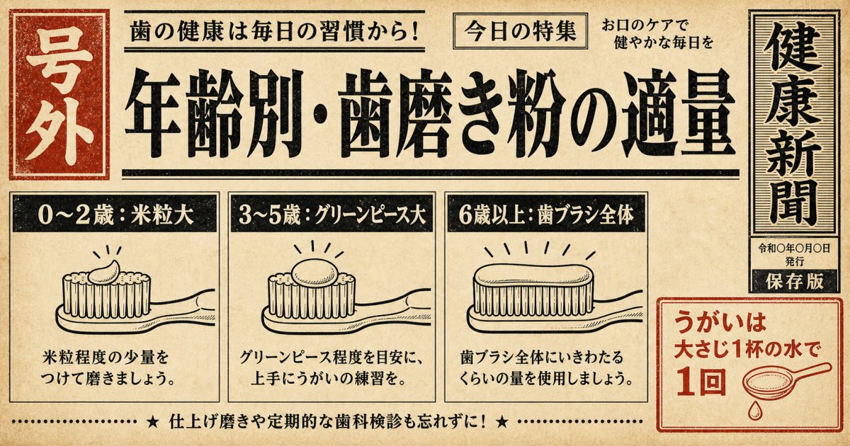 兄弟での歯磨き粉共有は避けるべき？年齢別フッ素濃度の基礎知識